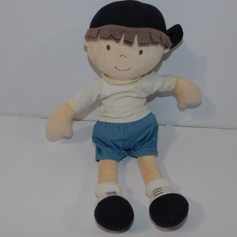 Tikiri Toys Bonikka Jasper 12" Boy Rag Doll in Blue Short stuffed
